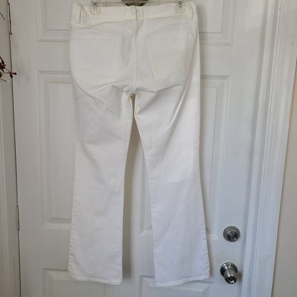 J. CREW Woman's Bootcut Jean's, Size: 29S Color: White - Picture 14 of 16